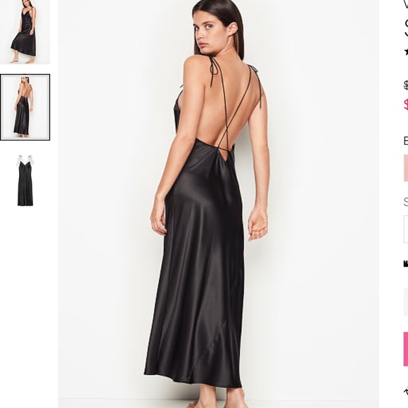 NWT Victoria's Secret Satin Slip Dress - Picture 2 of 6